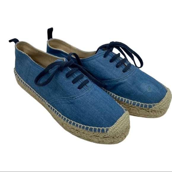 Boden | Shoes | Boden Denim Lace Up Espadrille Shoes Size 36  Boden Denim Lace Up Espadrille Shoes Size 36 main image 1
